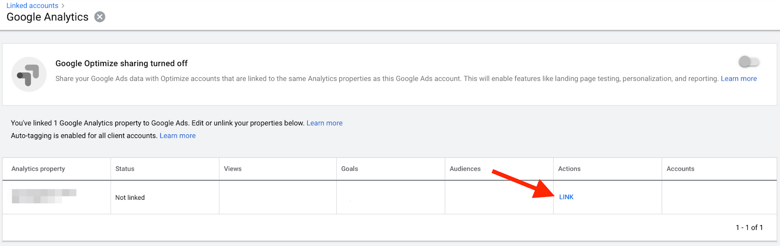 Picture describes how to track Google Ads goals in Google Analytics